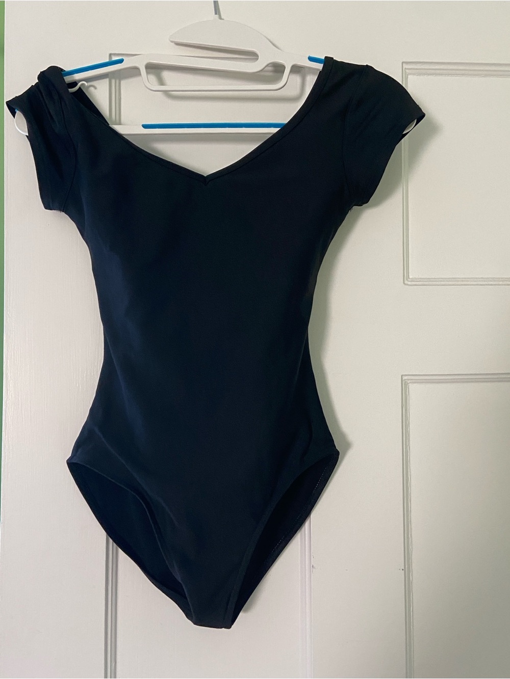 Black Short Sleeve Wear Moi dance leotard